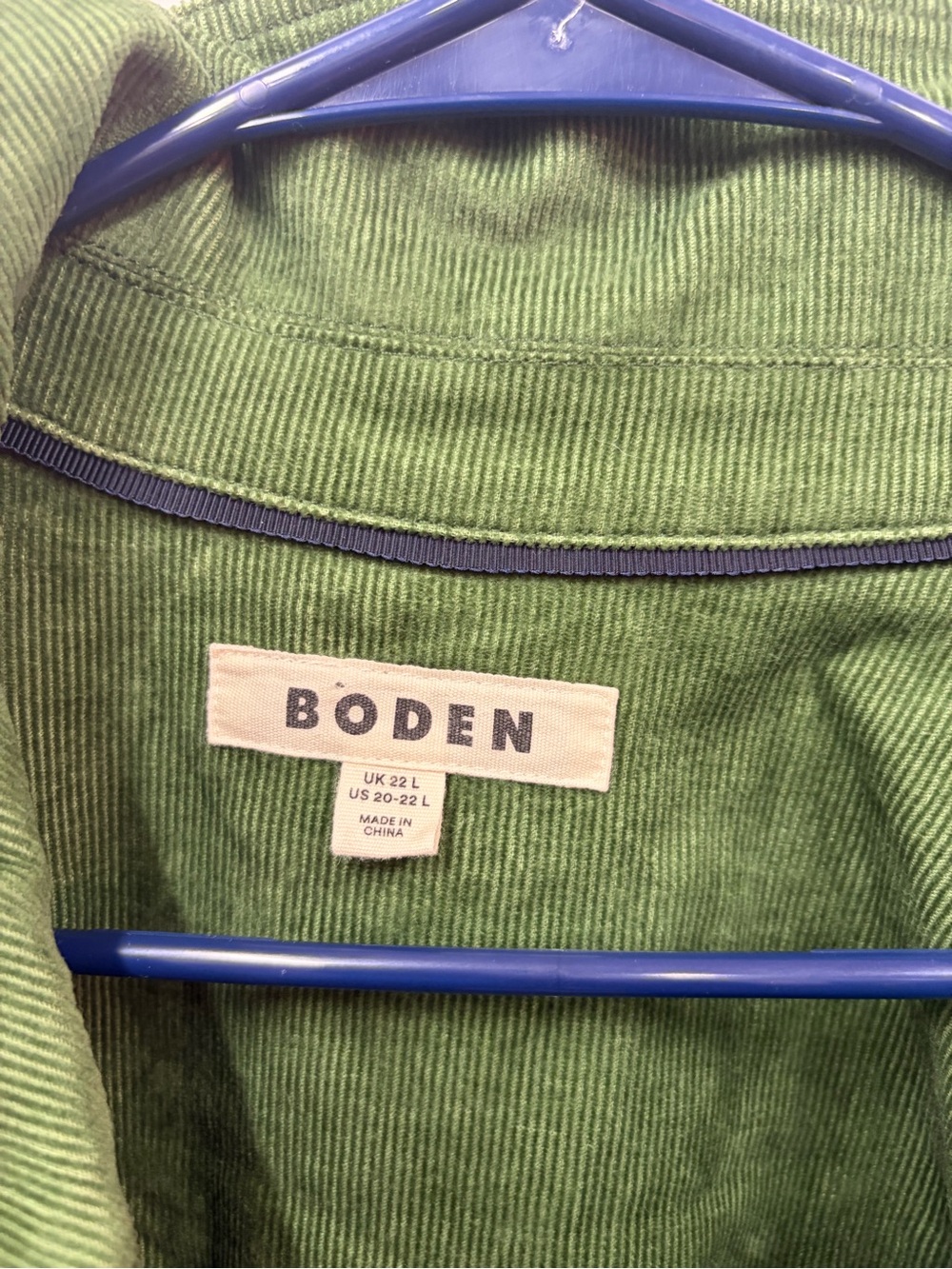 Boden Green Button-Front Midi Dress with Belt Sz L 20-22 - Picture 5 of 6